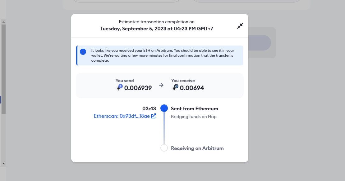 Bridging Funds on MetaMask