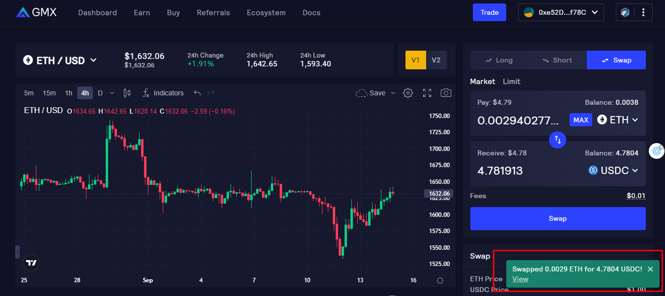 How to Trade Stablecoins on GMX DEX